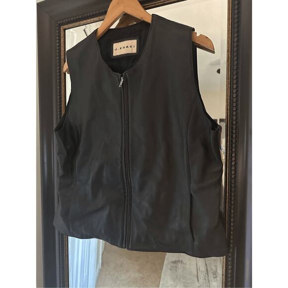 Leather & Soul Women’s Genuine Leather Vest Black Zip Front Sleeveless Jacket - Picture 4 of 9